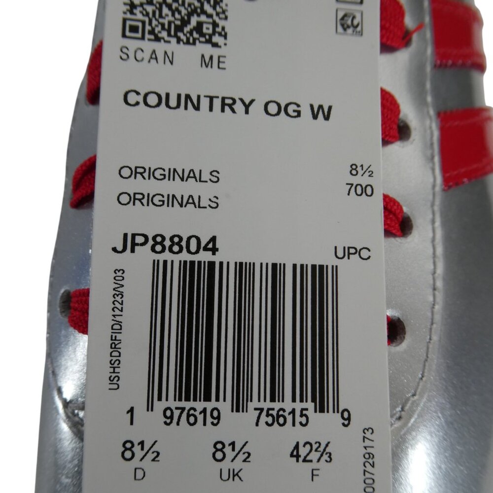 Adidas Women’s Country OG JP8804 Silver Size 10 Retro Running Sneakers Classic - Picture 10 of 12